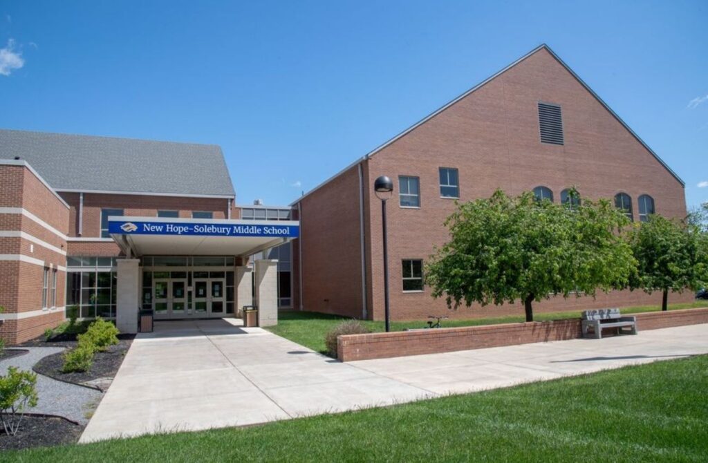 The New Hope-Solebury Middle School is part of a high-ranking public school system.