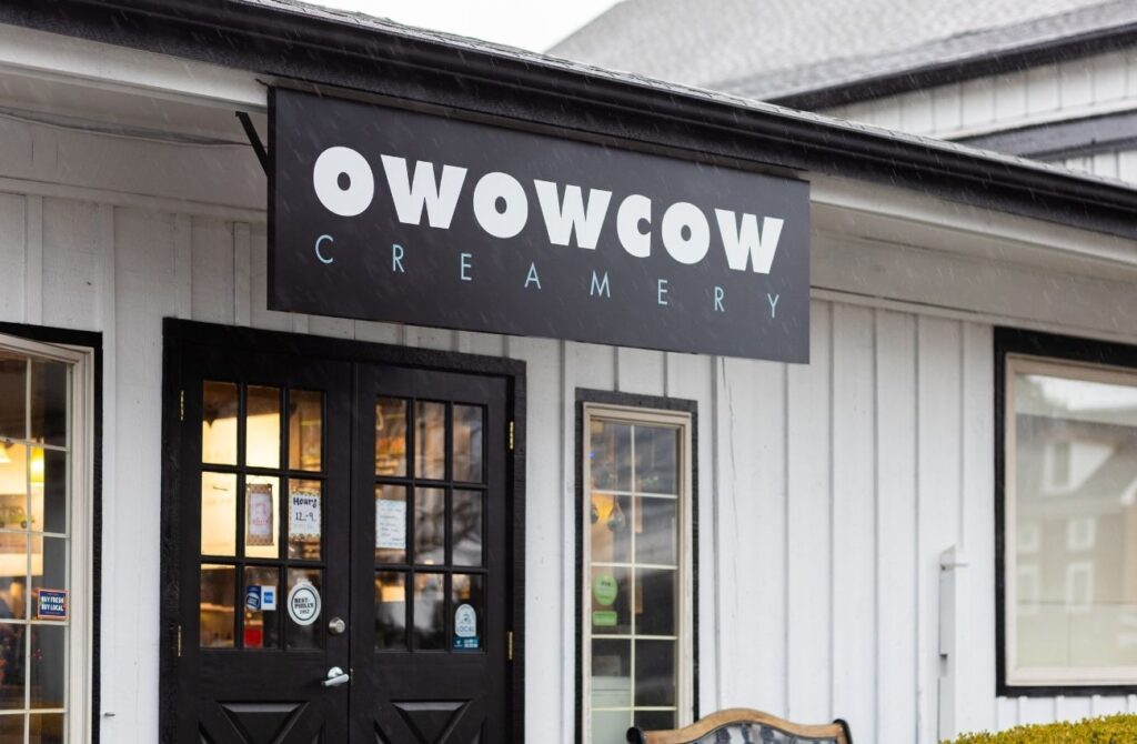 Bucks County ice cream shops, such as Owowcow Creamery, are a blend of charm and delicious.