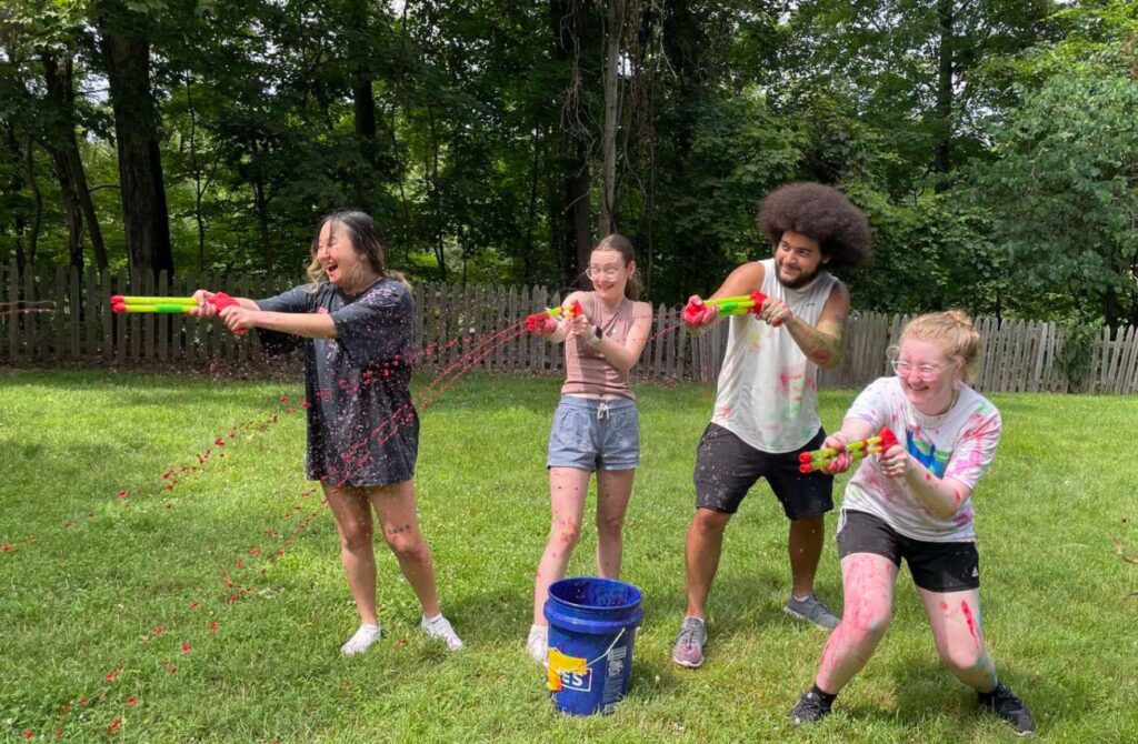 CITS at Ravens Run Visual and Performing Arts Camp get to spend time having regular camp fun in addition to their responsibilities.