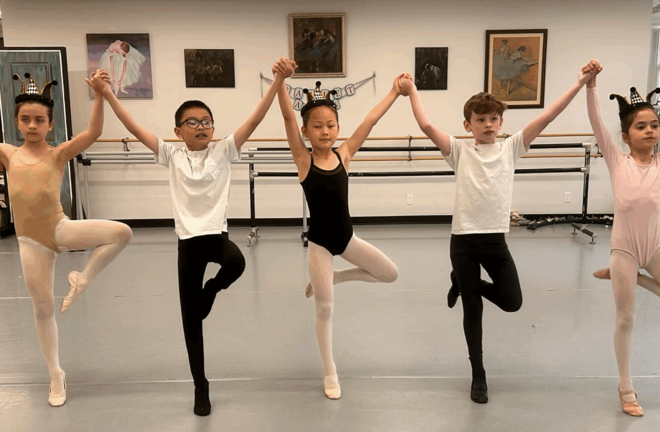 Young dancers at Ballet Arts of Bucks County, showcasing confidence and grace in ballet.