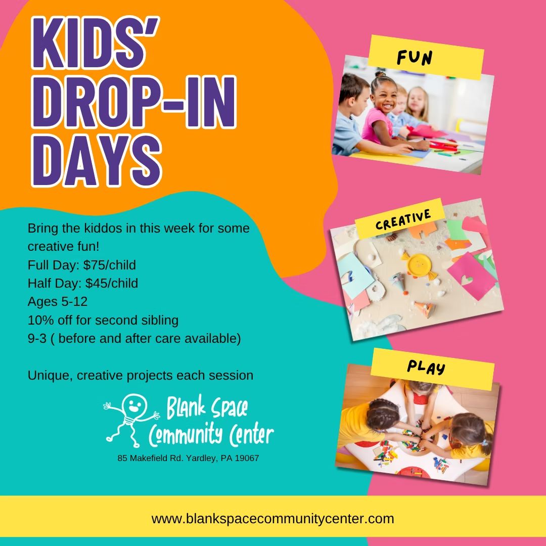 Young Rembrandts of Southern Pennsylvania Kids Drop-in Day at Blank Space Community Center