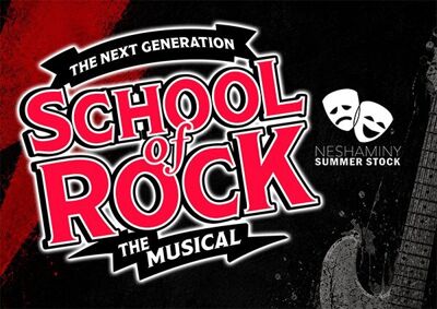 Flyer for Neshaminy Summer Stock Presents School of Rock