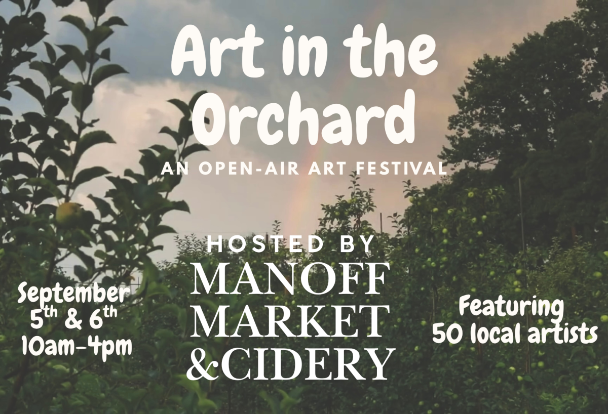 Flyer for Art in the Orchard Event in New Hope, PA