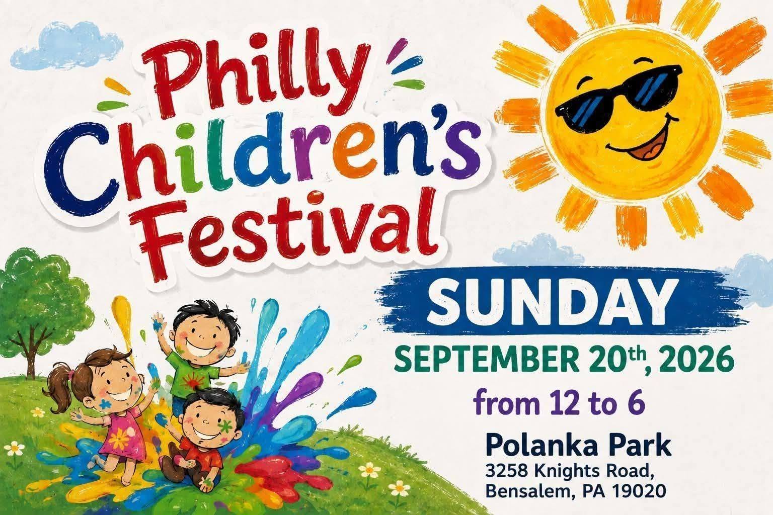 Flyer for Philly Children's Festival in Bensalem