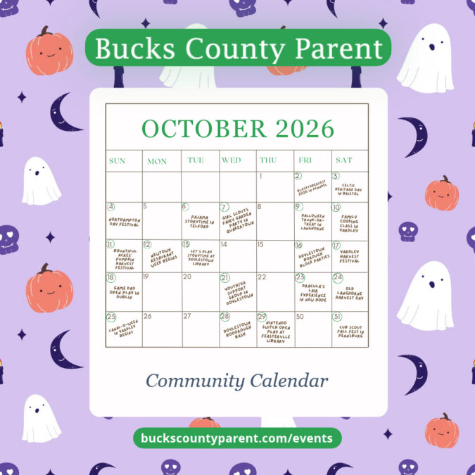 Bucks County Family Event October 2026 Calendar