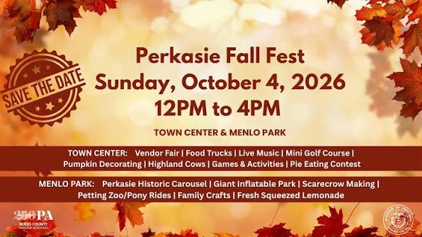 Flyer for 2026 Perkasie Fall Fest