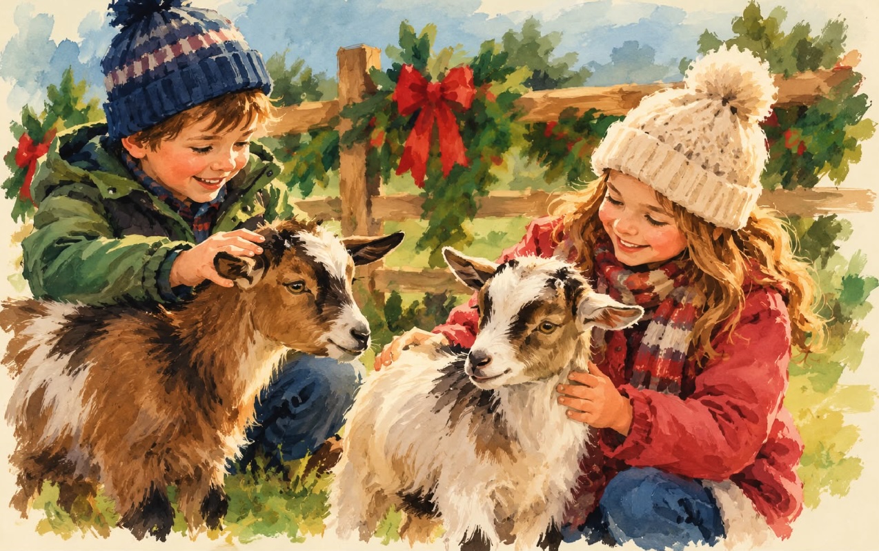 Jingle Bells and Barnyard Trails Event at Bountiful Acres in Buckingham