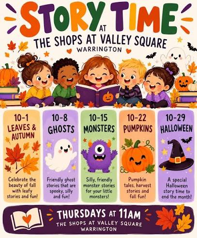 October Story Time at The Shops at Valley Square